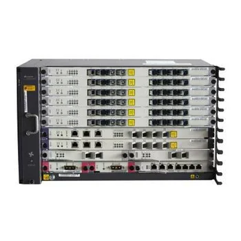 6RU шасси Huawei OLT GPON, 6 слотов для установки интерфейсных модулей, 4 порта 10G, 8 GPON портов, DC 6RU шасси Huawei OLT GPON, 6 слотов для установки интерфейсных модулей, 4 порта 10G, 8 GPON портов, DC